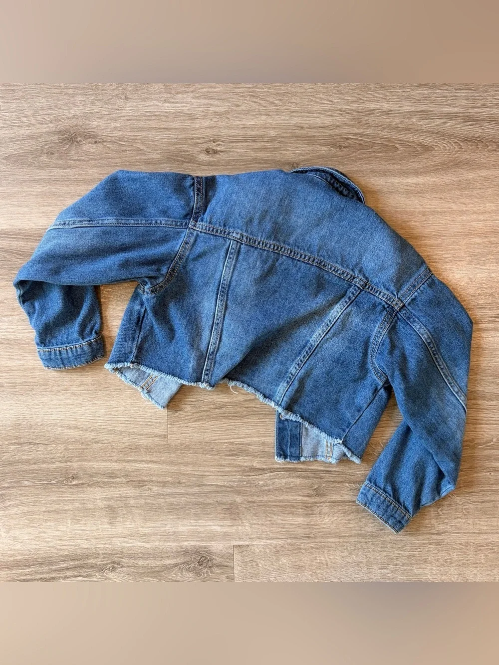 Wonder Nation little girls cropped denim jacket